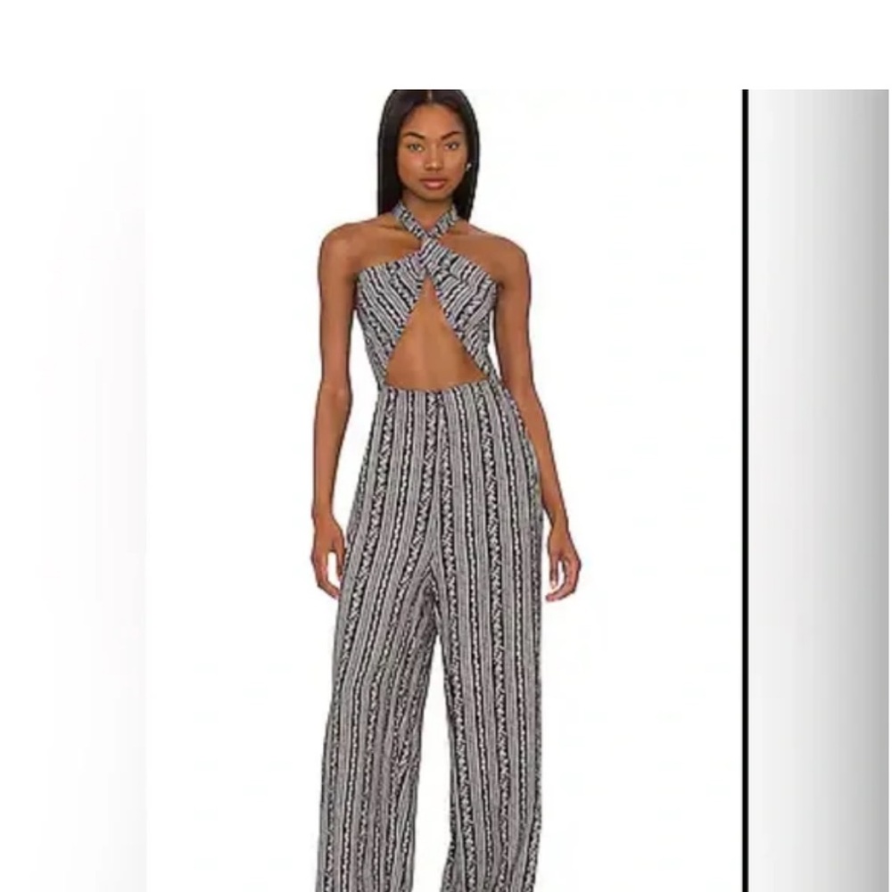 NWT Maaji Black and White Patterned Jumpsuit
